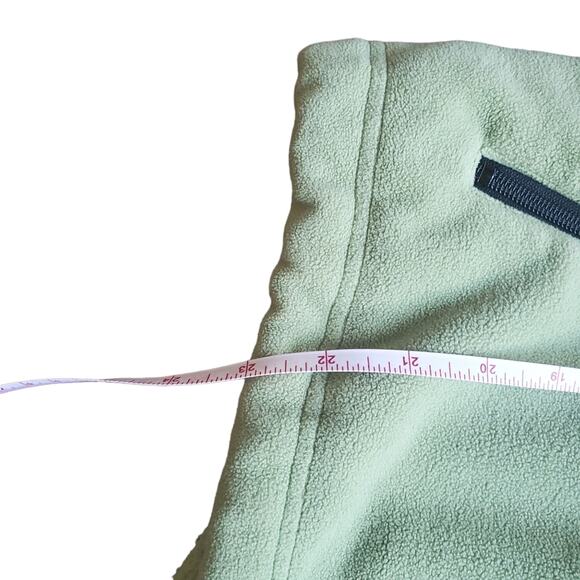 L.L. Bean Zip Up Polartec Fleece Jacket Women's Size Large Sage Green and Grey L - Picture 16 of 16